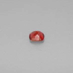 Andésine labradorite rouge naturelle coupe coussin, 0,72 ct, VS-SI