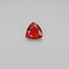 Andésine labradorite rouge naturelle trillion, 0,81 ct, VS-SI