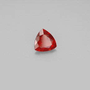 Andésine labradorite rouge naturelle trillion, 0,81 ct, VS-SI