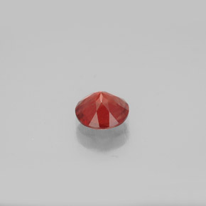 Andésine labradorite rouge naturelle coupe roude, 0,64 ct, VVS-VS