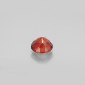 Andésine labradorite orange naturelle coupe roude, 0,71 ct, VVS-VS