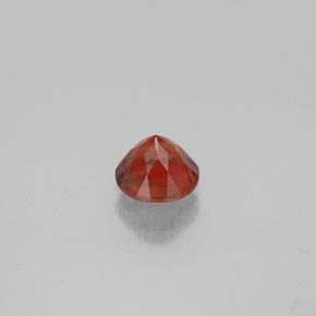 Labradorite andésine Miel Orange naturelle Coupe roude, 0.80 ct, VVS-VS