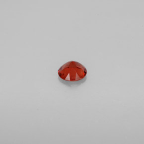 Andésine labradorite orange naturelle coupe roude, 0,54 ct, VS