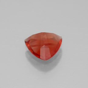 Andésine labradorite orange naturelle trillion, 0,82 ct, VVS-VS