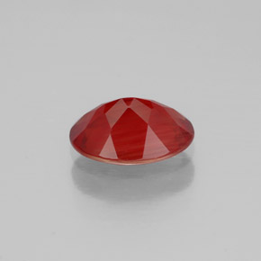 Andésine labradorite rouge naturelle coupe ovale, 0,80 ct, VVS-VS