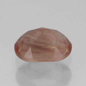 Andésine labradorite rouge naturelle transparent, 1,36 ct, transparent / translucide