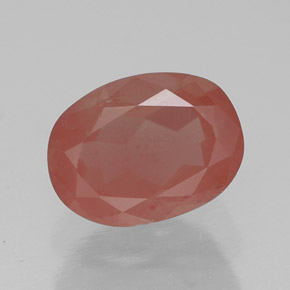 Andésine labradorite rouge naturelle transparent, 1,50 ct, transparent / translucide