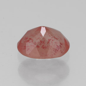 Andésine labradorite rouge naturelle transparent, 1,30 ct, transparent / translucide