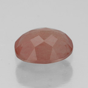 Andésine labradorite rouge naturelle transparent, 1,37 ct, transparent / translucide