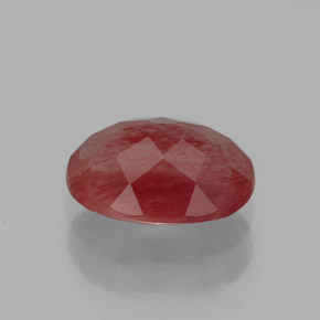 Andésine labradorite rouge naturelle transparent, 1,06 ct, transparent / translucide