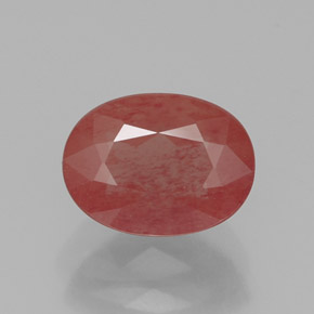 Andésine labradorite rouge naturelle transparent, 1,20 ct, transparent / translucide