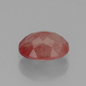 Andésine labradorite rouge naturelle transparent, 1,09 ct, transparent / translucide