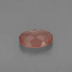 Andésine labradorite rouge naturelle coupe ovale, 1,07 ct, VVS-VS