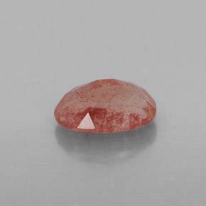 Andésine labradorite rouge naturelle transparent, 0,78 ct, transparent / translucide