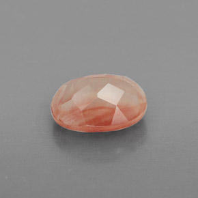 Labradorite andésine Miel Rouge naturelle Transparent, 1.49 ct, Transparent / Translucide