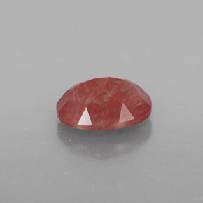 Andésine labradorite rouge naturelle transparent, 0,90 ct, transparent / translucide