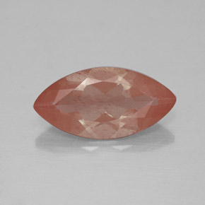 Andésine labradorite orange naturelle transparent, 2,23 ct, transparent / translucide