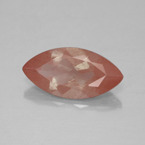 Andésine labradorite orange naturelle transparent, 2,23 ct, transparent / translucide