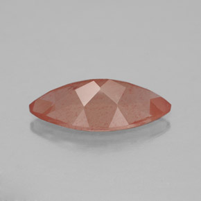 Andésine labradorite orange naturelle transparent, 2,23 ct, transparent / translucide