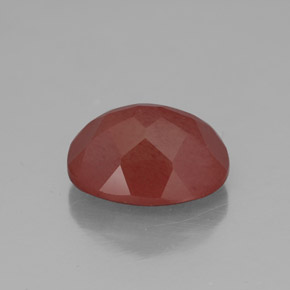 Andésine labradorite rouge naturelle transparent, 2,84 ct, transparent / translucide