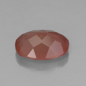 Andésine labradorite rouge naturelle transparent, 2,40 ct, transparent / translucide