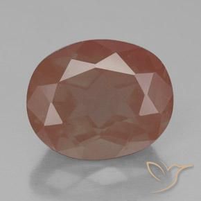 3.55ct Naturel Orange chaud Labradorite andésine, ovale, Transparent