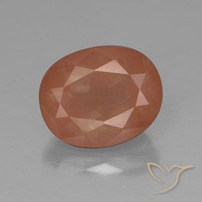 3.64ct Naturel Orange chaud Labradorite andésine, ovale, Translucide