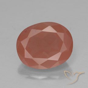 3.55ct Naturel Rouge moyen Labradorite andésine, ovale, Translucide