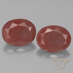 4.98ctw Naturel Rouge foncé Labradorite andésine, ovale, Transparent
