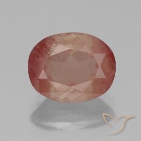 2.63ct Naturel Rouge sang Labradorite andésine, ovale, Transparent / Translucide