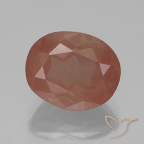 3.78ct Naturel Rouge moyen Labradorite andésine, ovale, Translucide