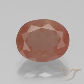 2.69ct Naturel Rouge moyen Labradorite andésine, ovale, Transparent