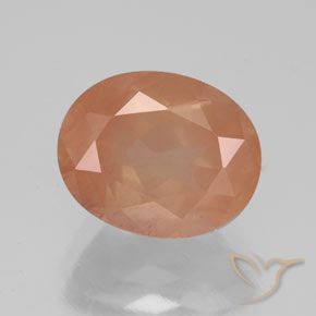 3.05ct Naturel Pourpre rougeâtre léger Labradorite andésine, ovale, Transparent / Translucide