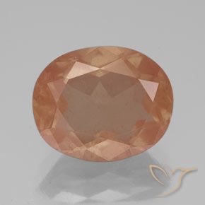 3.52ct Naturel Pourpre rougeâtre léger Labradorite andésine, ovale, Transparent / Translucide