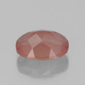 Labradorite andésine Miel Rouge naturelle Transparent, 2.44 ct, Transparent / Translucide