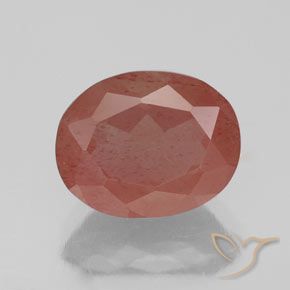 2.70ct Naturel Rouge blush Labradorite andésine, ovale, Transparent / Translucide