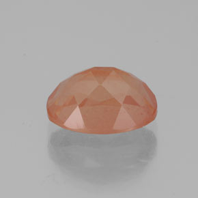 Andésine labradorite orange naturelle transparent, 1,86 ct, transparent / translucide