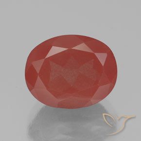 3.05ct Naturel Rouge moyen Labradorite andésine, ovale, Transparent / Translucide