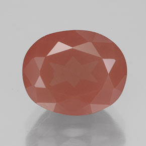 Labradorite andésine Miel Rouge naturelle Transparent, 4.03 ct, Transparent / Translucide