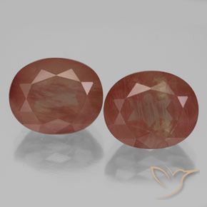 Shop natural 7.59ct Rouge sang Labradorite andésine gems, ovale, from Congo at GemSelect. In stock, global shipping!