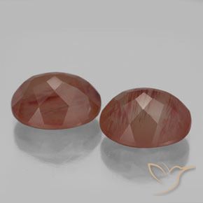 Shop natural 7.59ct Rouge sang Labradorite andésine gems, ovale, from Congo at GemSelect. In stock, global shipping!
