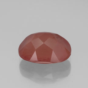 Andésine labradorite rouge naturelle transparent, 3,35 ct, transparent / translucide