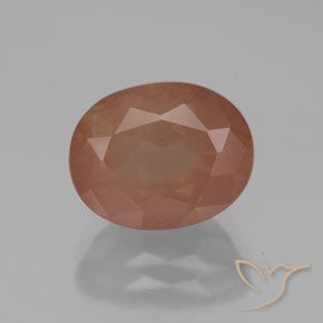 2.92ct Naturel Orange chaud Labradorite andésine, ovale, Transparent