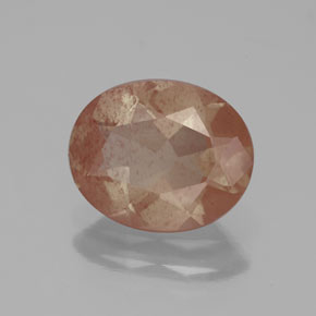 Labradorite andésine Miel Orange naturelle Transparent, 2.23 ct, Transparent / Translucide