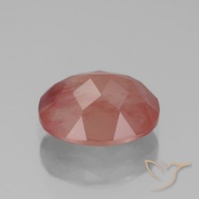Andésine labradorite rouge naturelle transparent, 2,57 ct, transparent / translucide