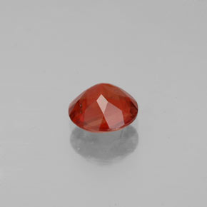Labradorite andésine Rouge orange naturelle Coupe roude, 0.67 ct, VS-SI