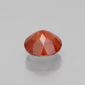 Andésine labradorite rouge naturelle coupe roude, 0,55 ct, VS