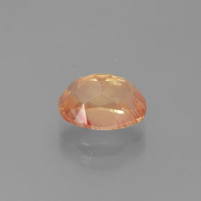 Labradorite andésine Miel Orange naturelle Coupe ovale, 2.00 ct, Transparent