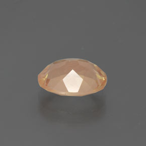 Andésine labradorite doré naturelle coupe ovale, 2,24 ct, transparent