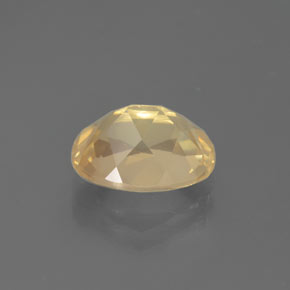 Andésine labradorite doré naturelle coupe ovale, 2,58 ct, transparent